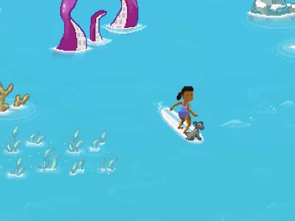 Game khủng long của Google Chrome xưa rồi, lướt ván với Edge Surf khi bị 'cá mập cắn cáp' mới đã