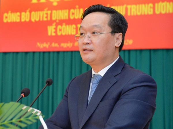 Thứ trưởng Kế hoạch và Đầu tư làm Phó bí thư Nghệ An