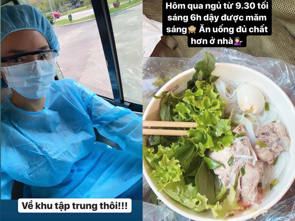 Châu Bùi update tình hình trong khu cách ly tập trung, khoe được ăn đủ chất hơn ở nhà