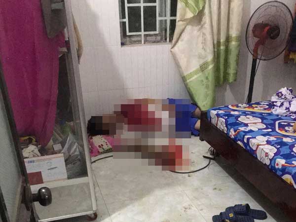Chồng chết trong phòng ngủ, nghi bị vợ tâm thần sát hại