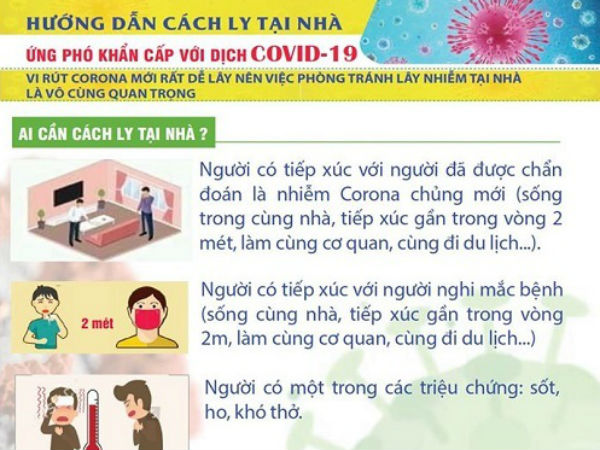 Phòng lây lan dịch Covid-19, ai cần cách ly tại nhà?