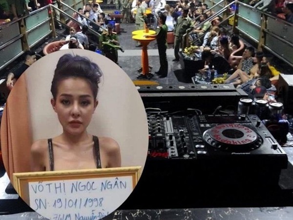 Ngân 98 dương tính với ma tuý, bị bắt cùng cùng hàng chục dân chơi trong quán bar