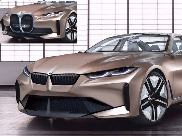 BMW i4 trông lạ mắt với lưới tản nhiệt hình quả thận khổng lồ bị thay thế