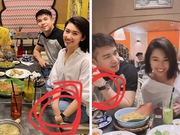 Vừa gay gắt phủ nhận chuyện hẹn hò, Trương Thế Vinh lại bị soi ra bằng chứng dùng đồ đôi với Thúy Ngân