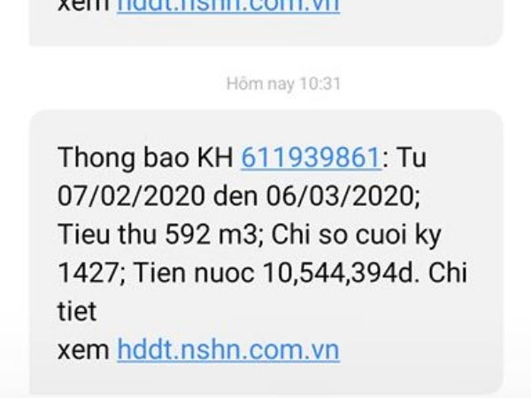 'Ngã ngửa' khi được thông báo nộp 10,5 triệu tiền nước/tháng