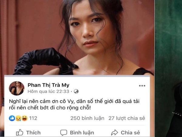 Nữ diễn viên viết status 'cảm ơn cô Vy': 'Có thể xử lý bằng chế tài của pháp luật'
