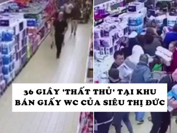 Đến lượt dân Đức không thể bình tĩnh trước Covid-19: Tràn vào như lũ, quét sạch khu bán giấy vệ sinh trong ‘vài nốt nhạc’