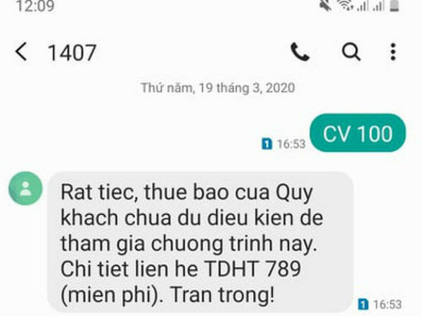 Vietnamobile trả lời quanh co về việc 'chặn' khách hàng nhắn tin ủng hộ chương trình phòng, chống dịch COVID-19