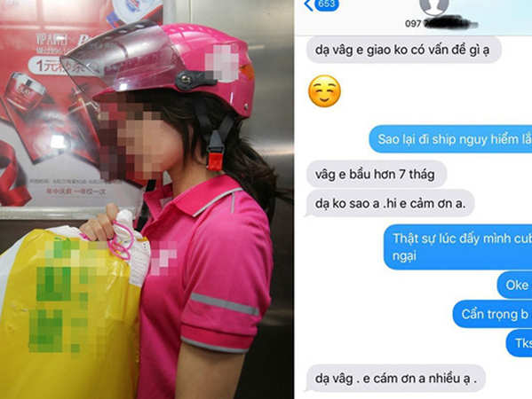 Shipper vừa đến lấy hàng, ngoại hình và chiếc xe cô đi đã khiến chủ shop phát 'ngại'