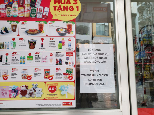 Circle K Chùa Láng - nơi có khách nhiễm Covid-19 ngồi 4 tiếng để mua sắm vẫn mở cửa