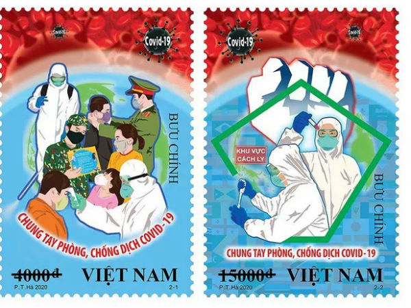 Phát hành bộ tem 'Chung tay phòng, chống dịch COVID-19'