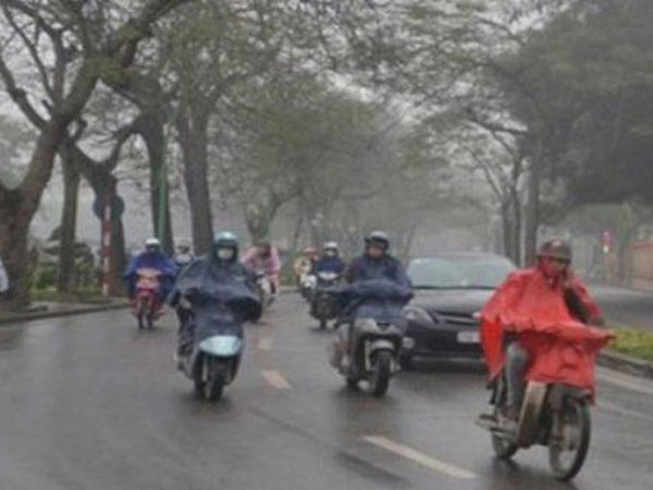 Dự báo thời tiết 31/1: Không khí lạnh tăng cường gây mưa nhỏ, miền Bắc có nơi rét 16 độ