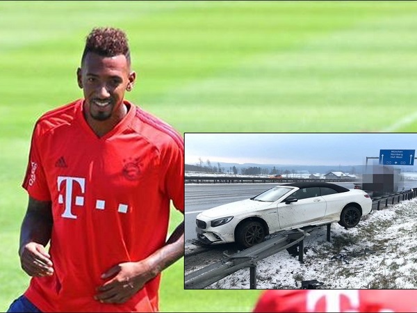 Jerome Boateng vi phạm lệnh cách ly, gặp tai nạn xe hơi nghiêm trọng