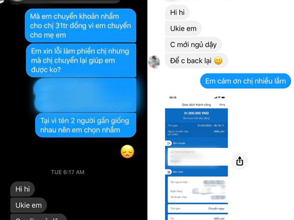 Mẹ bỉm sữa lỡ tay chuyển nhầm 31 triệu cho shop online và cái kết ấm lòng ngày dịch bệnh