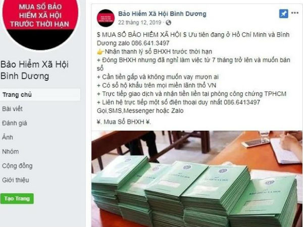 Cảnh báo việc giả mạo cơ quan bảo hiểm thu gom sổ BHXH để trục lợi