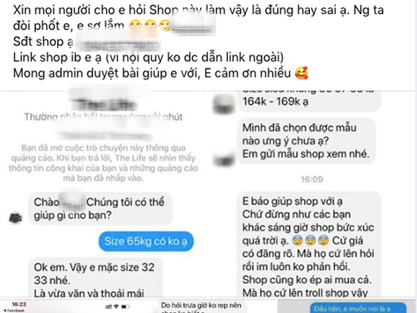 Vừa nhắn tin hỏi thông tin sản phẩm, cô gái bị shop online dọa 'bóc phốt' vì không chịu mua hàng