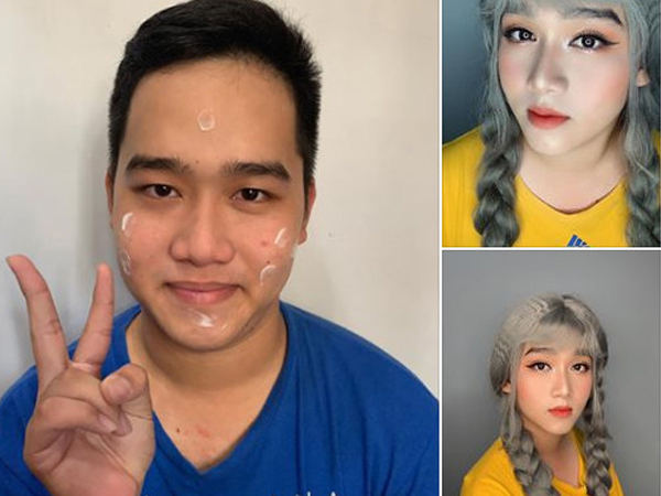 Nghỉ dịch sợ quên nghề, cô gái lôi người yêu ra trang điểm sương sương và cái kết đáng trầm trồ!