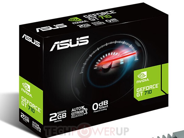 Asus 'remaster' card GeForce GT 710 với thiết kế tản hiện đại và 4 cổng HDMI