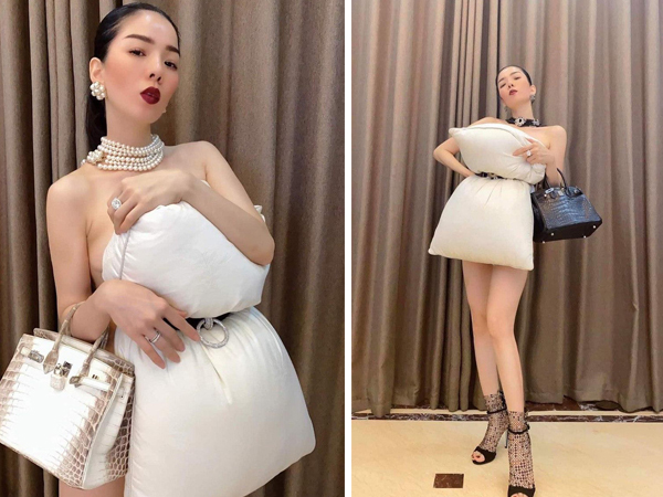Theo trend trễ nhất nhưng Lệ Quyên khiến đàn em 'xanh mặt': Khoe một lúc 2 túi hiệu, riêng Hermes 'bạch tạng' đã ngót nghét 10 tỷ