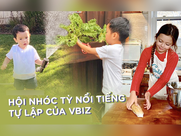 Hội nhóc tỳ Vbiz 'ngậm thìa vàng' nhưng không hề lười biếng: Tự giác làm việc nhà, nấu nướng, chăm nhất là nhà Hà Tăng