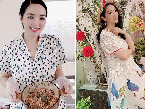 Cuộc sống cách ly trong biệt thự triệu đô của Hoa hậu Đền Hùng Giáng My