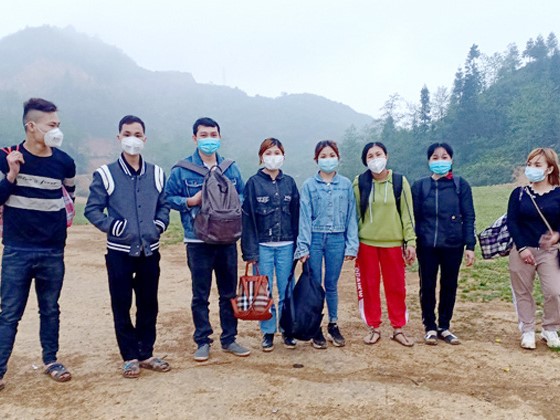 Hà Giang phát hiện 8 người nhập cảnh trái phép từ Trung Quốc