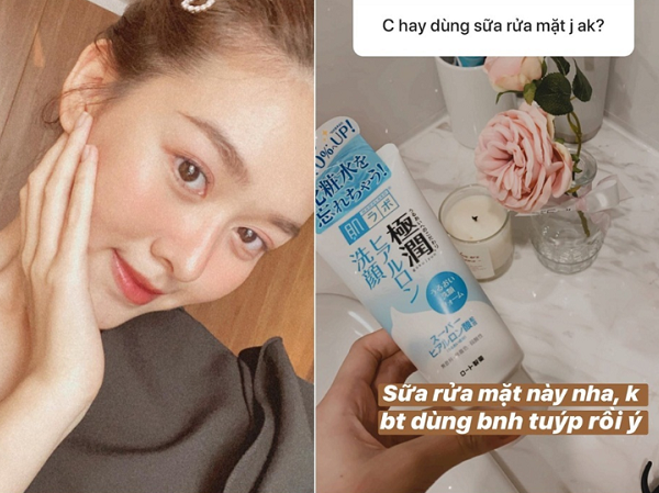 Chẳng phải sữa rửa mặt đắt đỏ, Á hậu Tường San chỉ dùng sản phẩm bình dân 190.000 VNĐ để da mịn mướt không tỳ vết