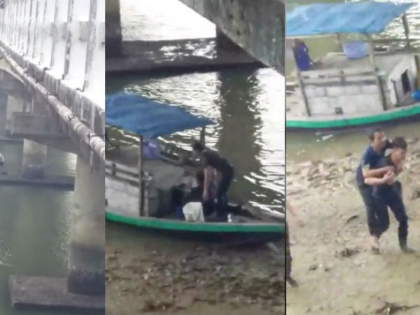 Nam sinh viên người Lào lao mình xuống sông cứu người đàn ông bị rơi từ cầu cao xuống sông