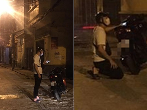 Chàng trai đi xe SH quỳ gối trước nhà bạn gái từ sáng tới tối để xin lỗi mà vẫn thất bại