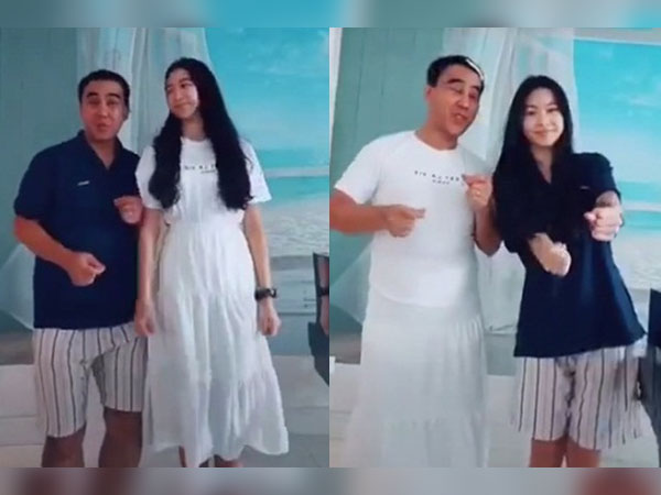 Lọ Lem - cô công chúa lớn nhà Quyền Linh gây ấn tượng với chiều cao khủng trong clip hoán đổi trang phục với bố
