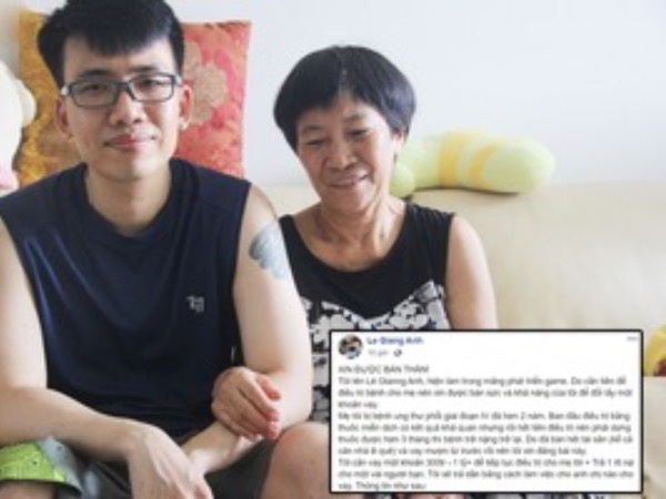 Chàng trai 34 tuổi viết status 'bán thân' để đổi lấy khoản vay chữa bệnh cho mẹ: 'Giờ tôi không còn ngại gì nữa, tôi phải làm tất cả vì mẹ'