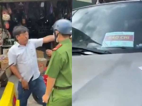 Đưa thẻ nhà báo hết hạn ra đòi trả xe vi phạm, thách thức công an