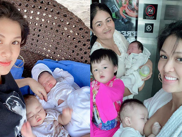 'Hoa hậu nghiện đẻ' cho con bú trong thang máy, thuê 4 bảo mẫu đưa 6 con đi chơi