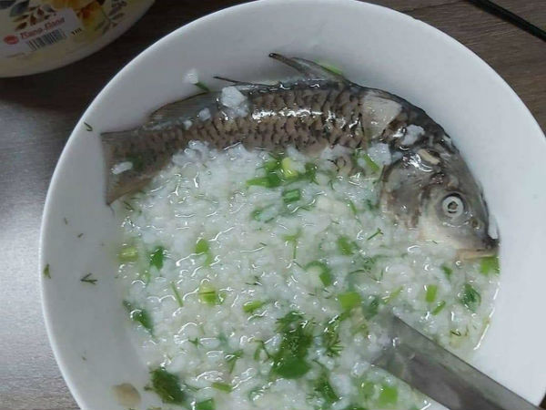 Vợ mệt người thèm ăn cháo cá, chồng vào bếp 'trổ tài' rồi hí hửng bưng ra, vợ nhìn thành phẩm thì đành... câm nín