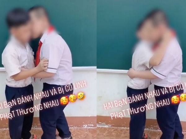 Vụ clip cô giáo phạt 2 nam sinh ôm hôn nhau làm hòa bị cho là phản cảm, lệch lạc giới tính: Chuyên gia tâm lý lên tiếng