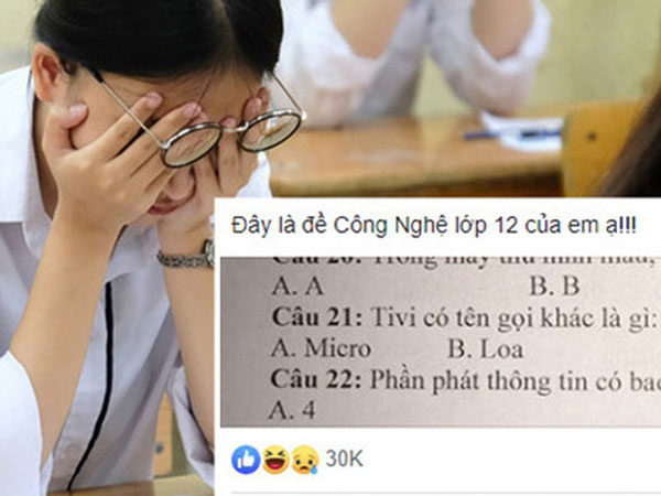 Đề thi gây ức chế nhất năm là đây chứ đâu, dân mạng phải đua nhau chế thêm đáp án để khoanh vào cho 'đỡ bực bội'