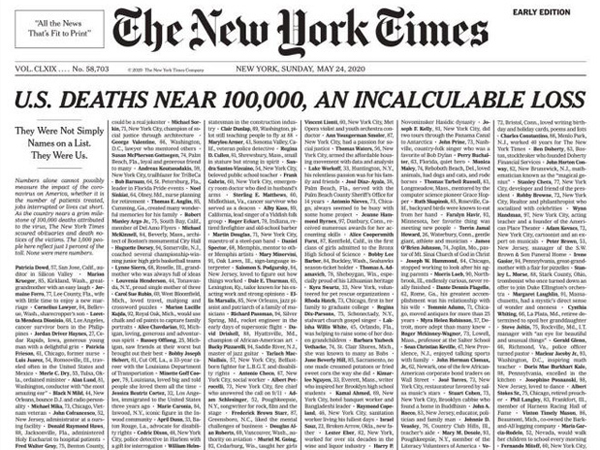 Chuyện chưa kể đằng sau dự án 'Một trang bìa lay động cả thế giới' của New York Times