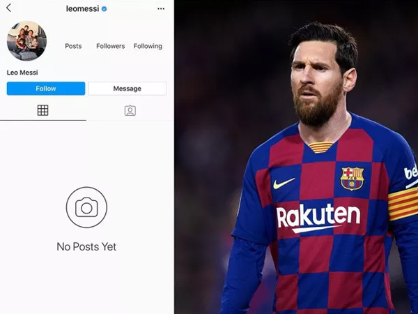 Fan tá hỏa khi chứng kiến tài khoản 152 triệu follow của Messi bỗng mất sạch: Phải chăng có 'bàn tay đen' của Ronaldo?