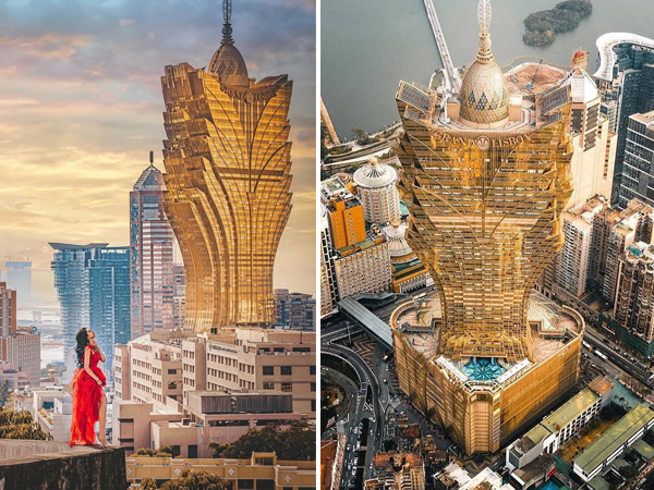 Cận cảnh công trình để đời nhất của 'ông trùm' sòng bạc Macau vừa qua đời: Tòa nhà hình búp sen vàng khổng lồ, hình check-in ngập tràn MXH