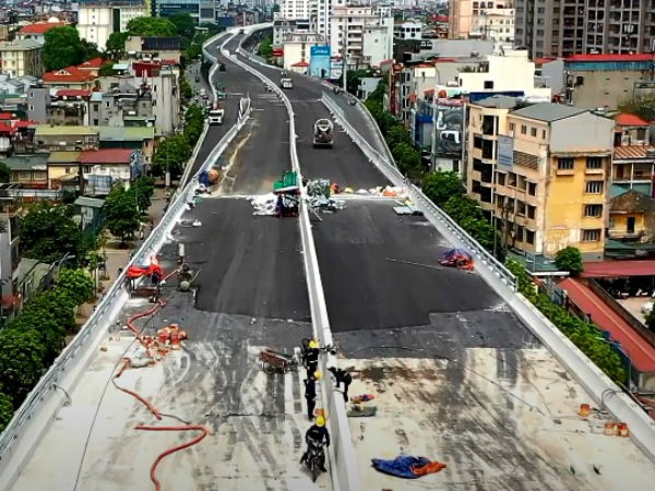 Hà Nội: Toàn cảnh tuyến đường trên cao gần 9.500 tỷ sau 2 năm thi công