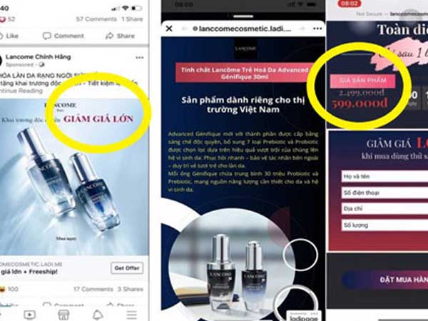 Hàng loạt website giả mạo, bán hàng lừa đảo