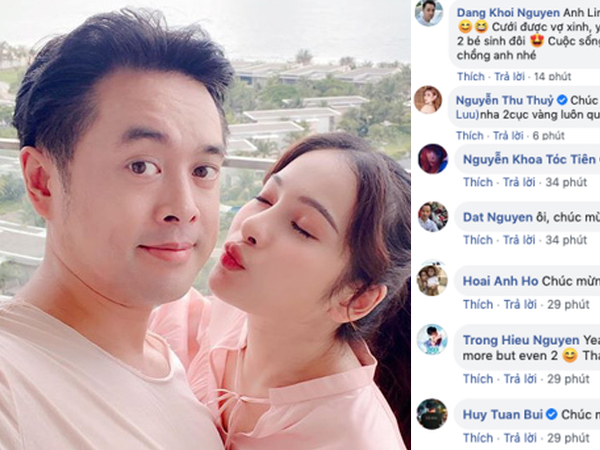 Sao Vbiz đồng loạt chúc mừng tin vui vợ chồng Dương Khắc Linh: Động thái của hội mẹ bầu Hà Hồ, Thu Thuỷ gây chú ý!