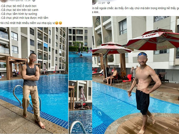 Xôn xao hình ảnh các 'sư thầy' Tịnh Thất Bồng Lai đi resort tránh nắng, khoe body 6 múi ở hồ bơi sau ồn ào bị điều tra