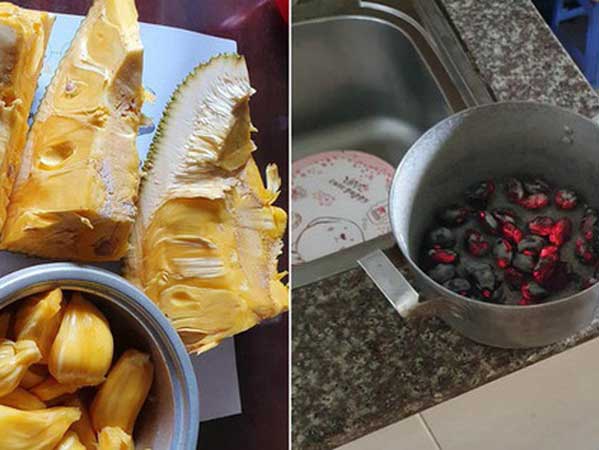 Gái đoảng luộc hạt mít quên trông để bị nung thành than hồng, dân tình xúm vào xin địa chỉ mua nồi