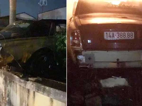 Siêu xe Rolls-Royce Phantom biển tứ quý húc liên hoàn rồi bốc cháy ở Quảng Ninh