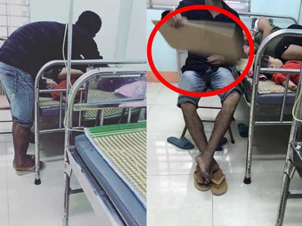 Vợ vác bụng bầu vào viện truyền nước, chồng bế con nhỏ theo sau và hành động khiến hội chị em phải ghen tị