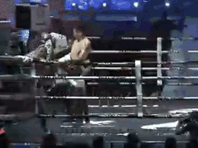 Võ sĩ Thái Lan 'gây bão' khi đánh cùi chỏ vào sống lưng để 'kết liễu' đối thủ