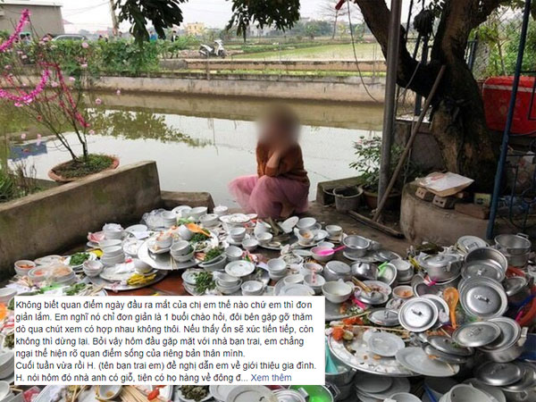 Lần đầu về ra mắt nhà người yêu bị bắt rửa 15 mâm bát một mình, cô gái có cách xử lý khiến hội chị em vô cùng hả hê