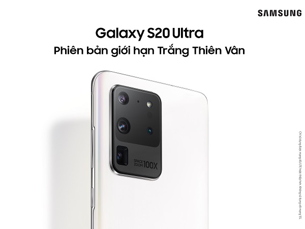 Samsung giới thiệu Galaxy S20 Ultra-Phiên bản giới hạn Trắng Thiên Vân