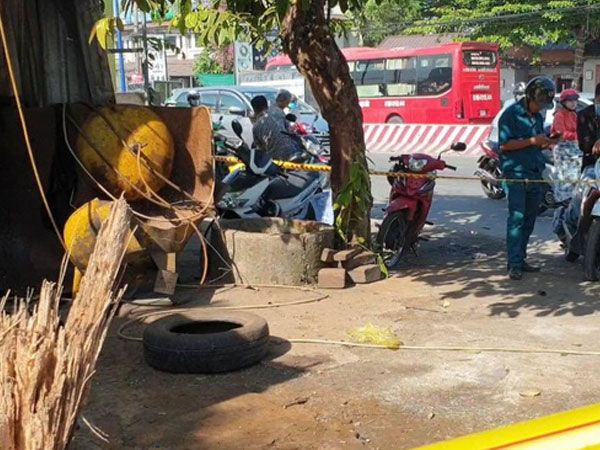 Bình khí nén hơi phát nổ, chủ tiệm sửa xe đứt lìa tay tử vong